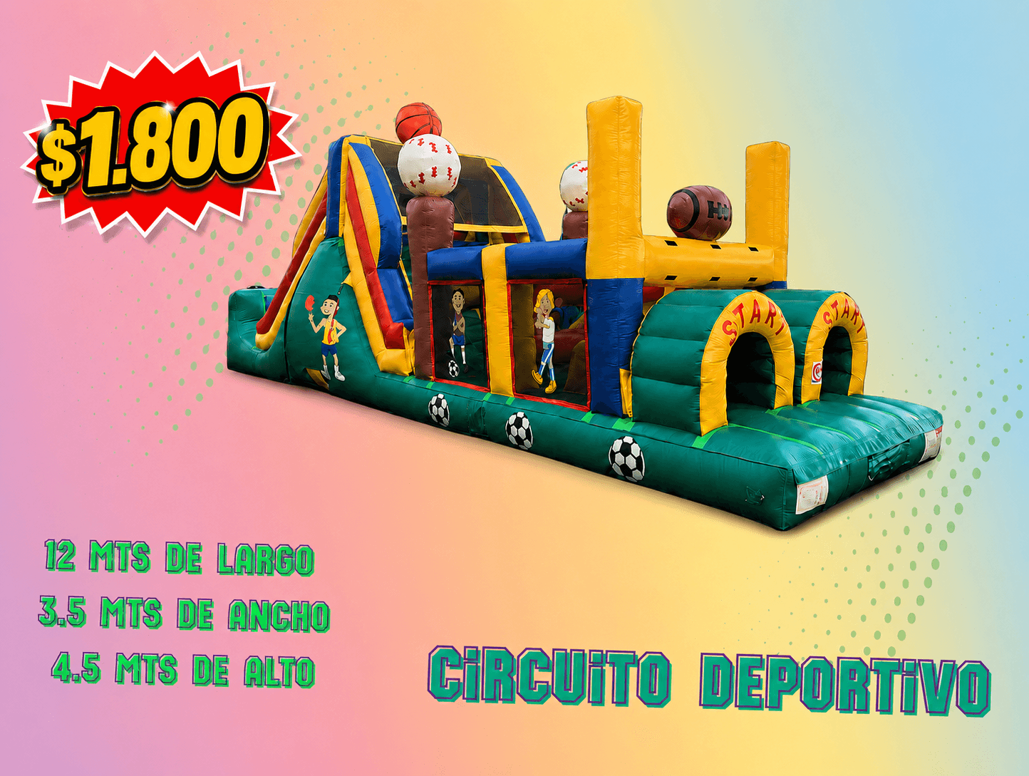 Brincolin Obstaculos Deportivo