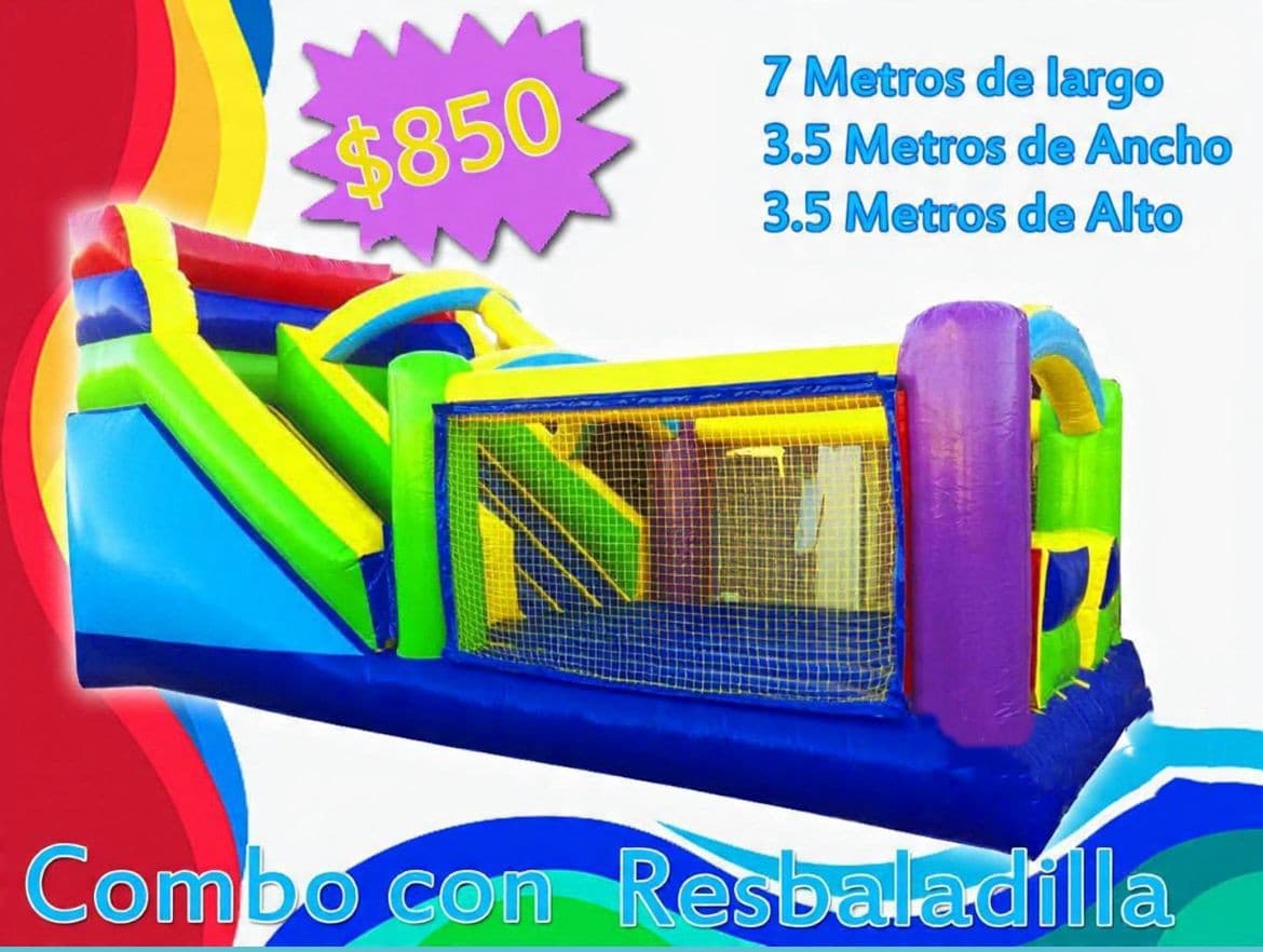 Brincolín con Resbaladilla