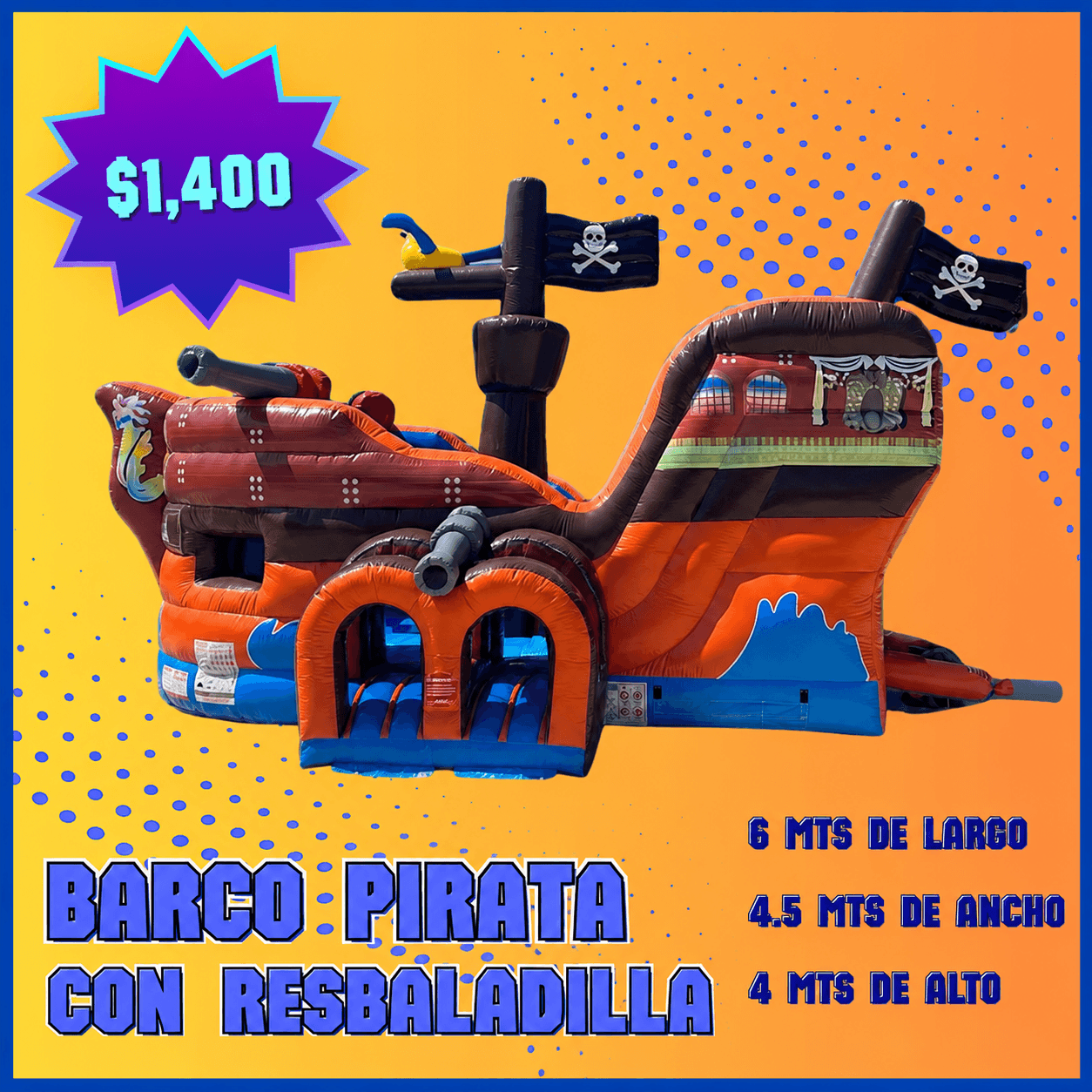 Brincolín Barco Pirata