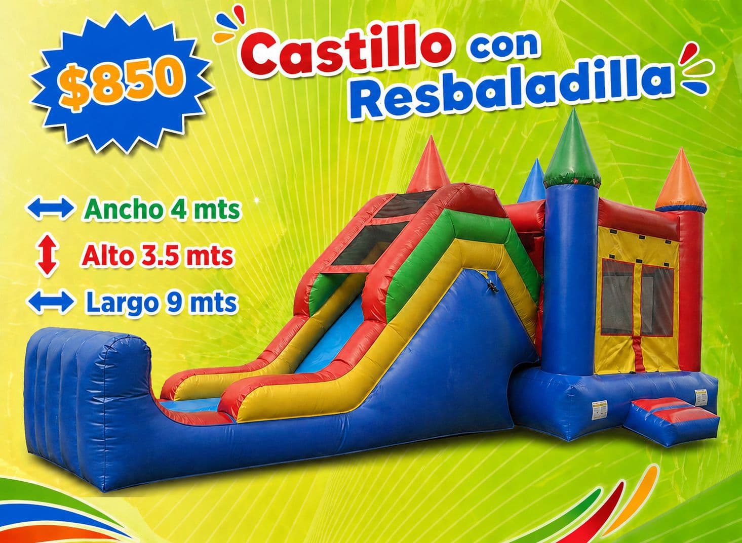 Brincolin Castillo Con Resbaladilla
